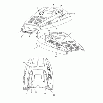HOOD - DECALS 500 SKS (4921262126011A)