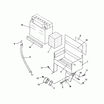 BATTERY BOX 500 SP/500 SKS (4921262126016A)