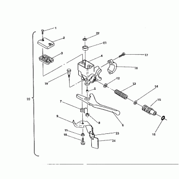 MASTER CYLINDER ASSEMBLY  500 SP/500 SKS (4921262126019A)