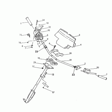 STEERING - HANDLEBAR 500 SP/500 SKS (4921262126020A)