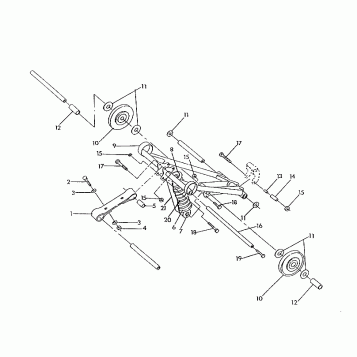 FRONT TORQUE ARM  500 SP/500 SKS (4921262126029A)