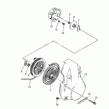 RECOIL STARTER 500 SP/500 SKS (4921262126042A)
