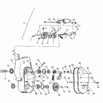 BRAKE AND CHAINCASE 500 SP/500 SKS (492126212623A)