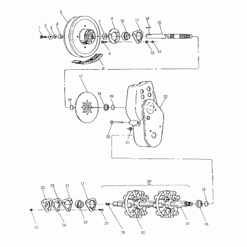 CHAINCASE ASSEMBLY 500 SP/500 SKS (492126212625A)