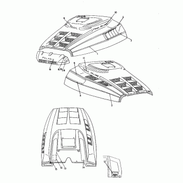HOOD - DECALS Trail Deluxe (4921272127013A)