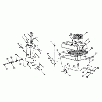 OIL TANK/AIR BOX ASSEMBLY Trail (4921272127037A)