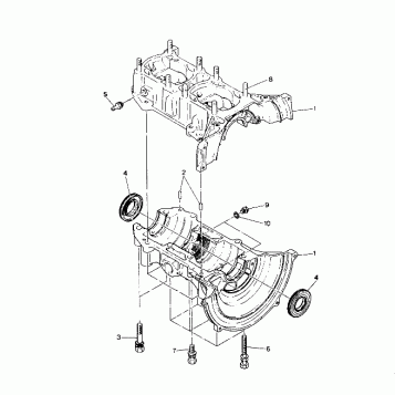 CRANKCASE  Trail (4921272127039A)