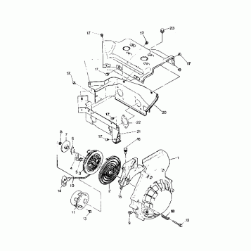BLOWER HOUSING/RECOIL STARTER Trail (4921272127042A)