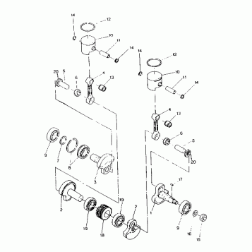 PISTON and CRANKSHAFT Sport/Sport GT (4921282128043A)