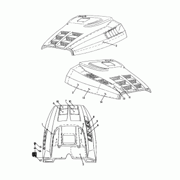 HOOD - FOAM/FOIL SuperTrak (4921292129011A)