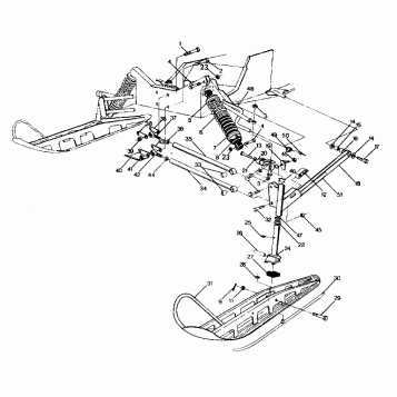FRONT SUSPENSION and SKI SuperTrak (4921292129015A)