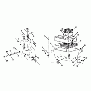 OIL TANK/AIR BOX ASSEMBLY    SuperTrak (4921292129031A)