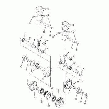 PISTON and CRANKSHAFT SuperTrak (4921292129037A)