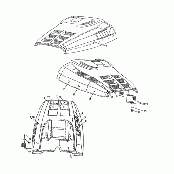 HOOD - FOAM/FOIL WideTrak (4921302130011A)