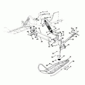 FRONT SUSPENSION and SKI WideTrak (4921302130015A)