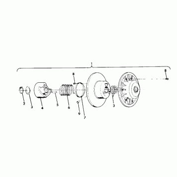 DRIVEN CLUTCH WideTrak (4921302130028A)