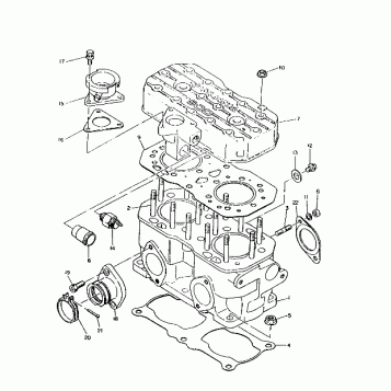 PISTON and CRANKSHAFT  WideTrak (4921302130037A)