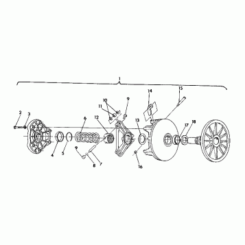 DRIVE CLUTCH  650 (4921312131027A)