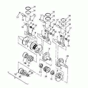 PISTON and CRANKSHAFT 650 (4921312131037A)