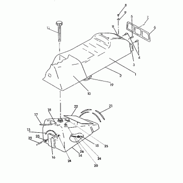 SEAT/GAS TANK ASSEMBLY RXL/RXL SKS (4921322132003A)