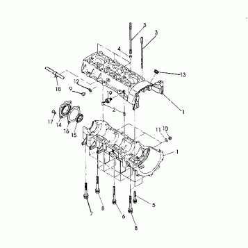 CRANKCASE RXL/RXL SKS (4921322132037A)