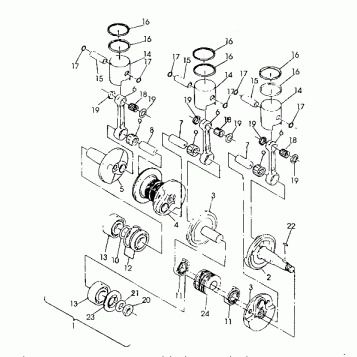 PISTON and CRANKSHAFT RXL/RXL SKS (4921322132039A)