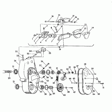 BRAKE AND CHAINCASE RXL/RXL SKS (492132213221A)