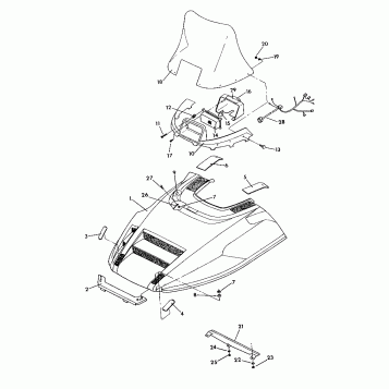 HOOD ASSEMBLY Indy Lite/Star Lite (4921332133005A)
