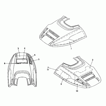 HOOD _ FOAM/FOIL  Indy Lite/Star Lite (4921332133023A)