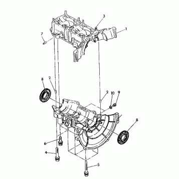 CRANKCASE  Indy Lite (4921332133025A)
