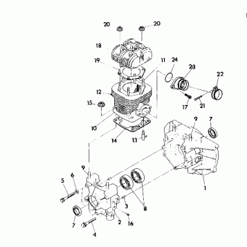 CRANKCASE and CYLINDER Star Lite (4921332133026A)