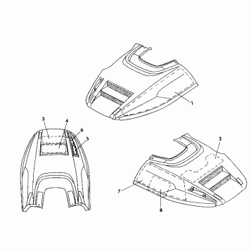 HOOD - FOAM/FOIL Indy Lite GT (4921342134008A)