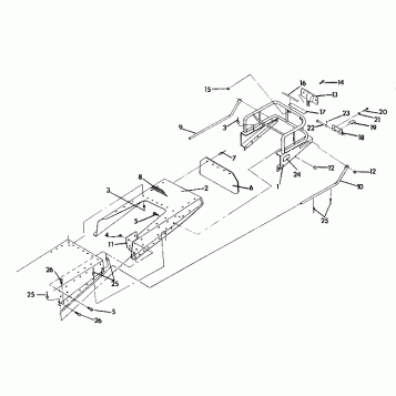 RACK/TUNNEL EXTENSION  Indy Lite GT (4921342134023A)