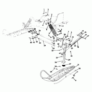 FRONT SUSPENSION and SKI 440 XCR (4921352135015A)