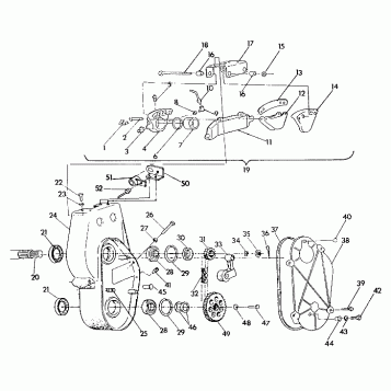 BRAKE and CHAINCASE 440 XCR (4921352135021A)