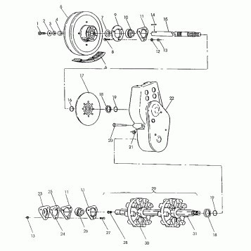 CHAINCASE ASSEMBLY 440 XCR (4921352135023A)