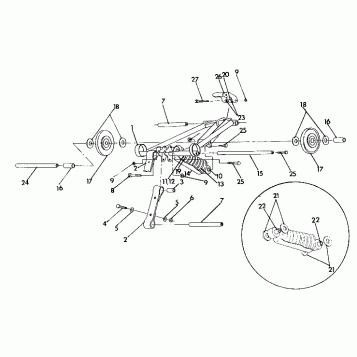 FRONT TORQUE ARM  440 XCR (4921352135027A)