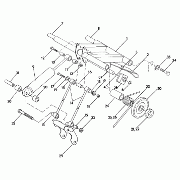 REAR TORQUE ARM 440 XCR (4921352135028A)