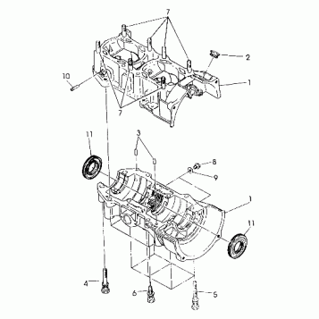 CRANKCASE  440 XCR (4921352135035A)