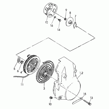 RECOIL STARTER  440 XCR (4921352135039A)