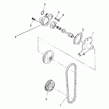 WATER PUMP 440 XCR (4921352135040A)