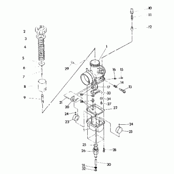 CARBURETOR 440 XCR (4921352135043A)