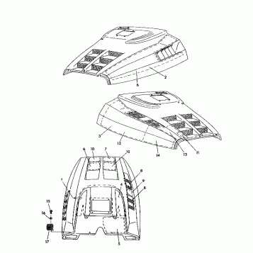 HOOD-FOAM/FOIL 500 XLT (4921662166010A)