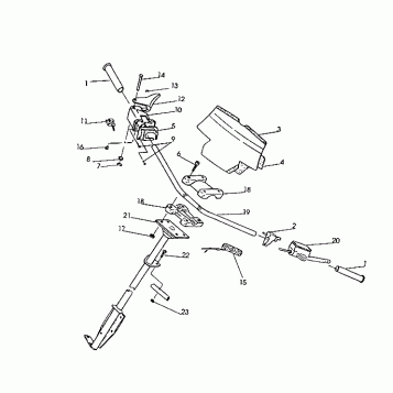 STEERING-HANDLEBAR 500 XLT (4921662166016A)
