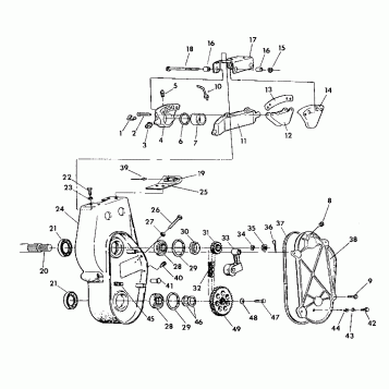 BRAKE and CHAINCASE 500 XLT (4921662166019A)