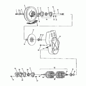 CHAINCASE ASSEMBLY 500 XLT (4921662166021A)