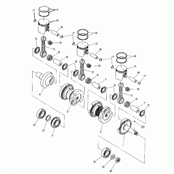 CRANKSHAFT and PISTON   500 XLT (4921662166035A)