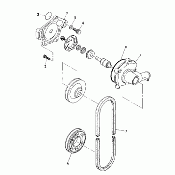 WATER PUMP 500 XLT (4921662166036A)