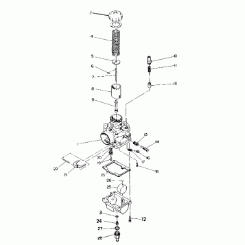 CARBURETOR   500 XLT (4921662166037A)