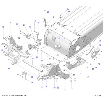 CHASSIS, BULKHEAD ASM. - S26AJE9FSL/AJN9FSL/FSM (C603208)